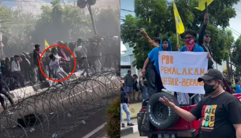 Unjuk Rasa Tolak Kenaikan PBB di Bone Diwarnai Lemparan Air Gelas