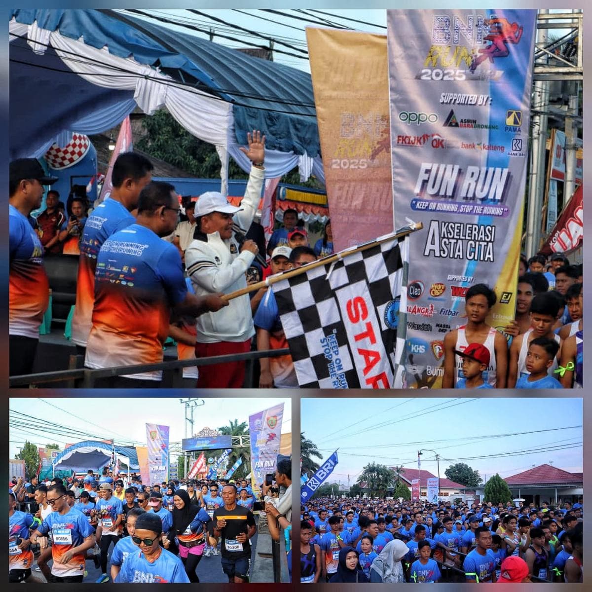 BNN Run V2 2025 di Palangka Raya Sukses Digelar, Ribuan Peserta Ramaikan Fun Run 6K