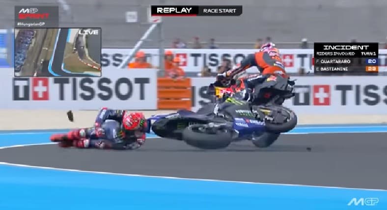 MotoGP Hungaria Memanas: Quartararo Kena Penalti, Bastianini Dihukum Ganda Usai Insiden