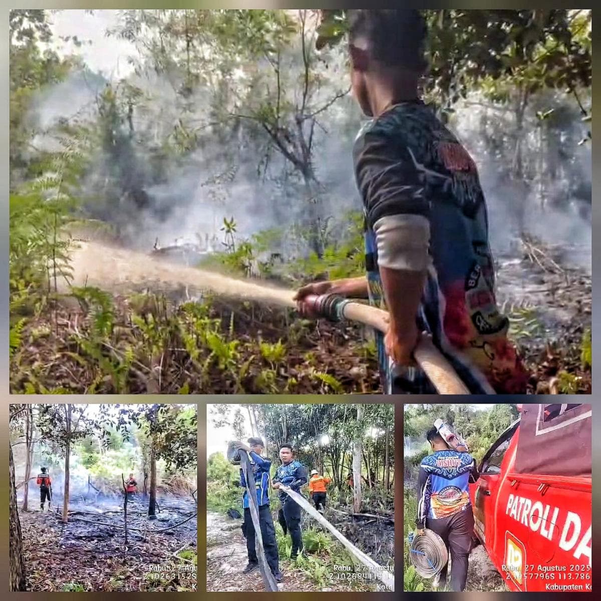 Kebakaran Lahan di Palangka Raya Masih Terjadi, Cuaca Panas dan Lahan Kering Jadi Pemicu