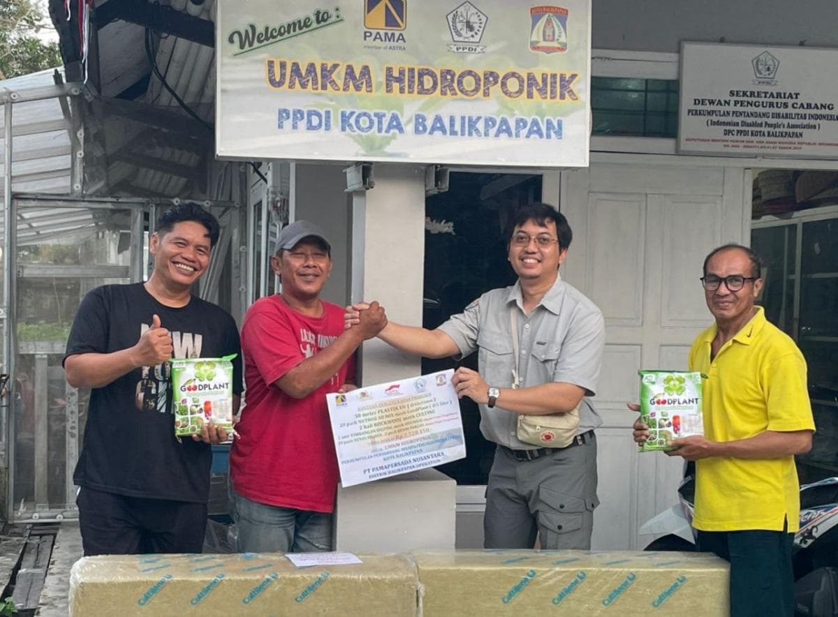 PAMA Dorong Kemandirian Ekonomi Disabilitas Lewat UMKM Hidroponik di Balikpapan