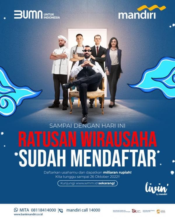Wirausaha Muda Mandiri 2022 Resmi Dibuka, Ini Kategori  dan Caranya!