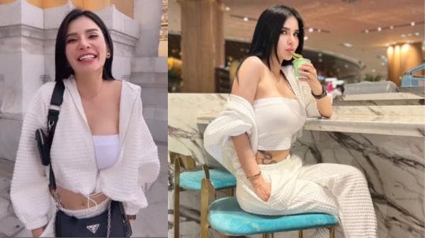 Gaya Sexy Maria Vania Saat Liburan ke Thailand, Serba Ketat Curi Perhatian