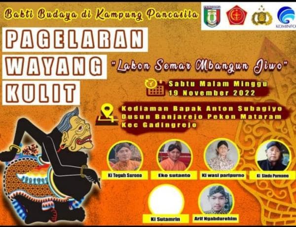 Pagelaran Wayang Kulit Dengan Judul Lakon Semar Mbangun Jiwo di Pekon Mataram Pagelaran Wayang Kulit Dengan Judul Lakon Semar Mbangun Jiwo di Pekon Mataram