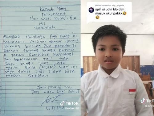 Surat Izin Tidak Masuk Sekolah Siswa Ini, Bikin Lucu dan Netizen Merasa Teharu Surat Izin Tidak Masuk Sekolah Siswa Ini, Bikin Lucu dan Netizen Merasa Teharu