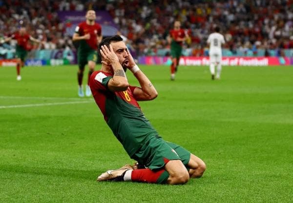 Hasil Pertandingan Portugal vs Uruguay Dini Hari Tadi, Dua Gol Bruno Fernandes Bawa Babak 16 Besar