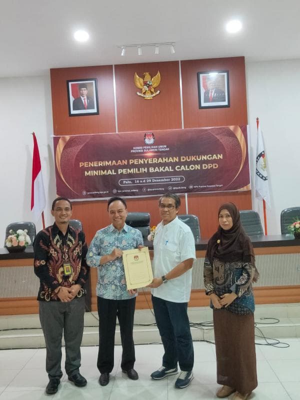 Ir.H Syaifullah Djafar, M,Si Resmi Maju DPD-RI Perwakilan Sulteng