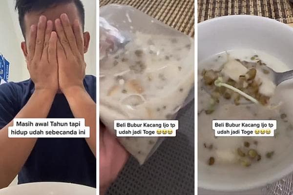 Apes! Beli Bubur Kacang Hijau Tapi Sudah Jadi Toge