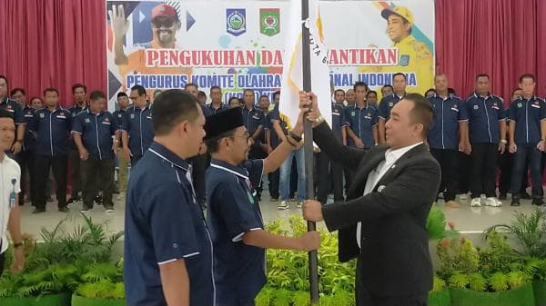 Pelantikan Pengurus KONI Kota Bima, HM Lutfi: Semua Cabor Persiapkan Atlit Hadapi Poprov