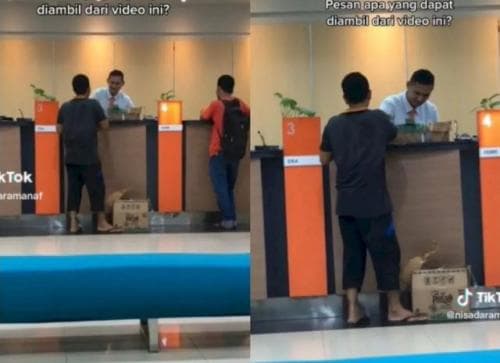 Masya Allah, Seorang Pria Sederhana Ini Bawa Uang Bergepok-gepok Pakai Kardus Setor ke Bank