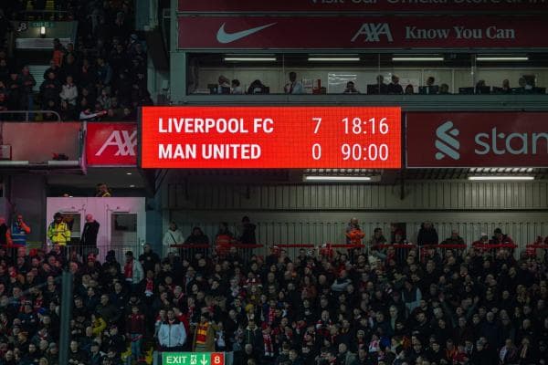 MU Babak Belur Dihajar Liverpool 7-0
