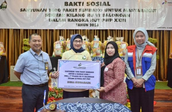 PWP RU VI Salurkan 1.000 Paket Sembako bagi Warga Sekitar Kilang PWP RU VI Salurkan 1.000 Paket Sembako bagi Warga Sekitar Kilang
