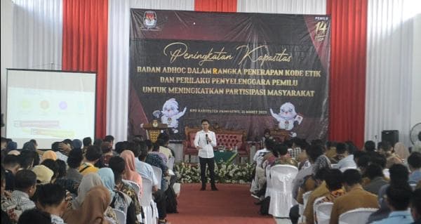 KPU Pringsewu Memberikan Bimbingan Kepada Ratusan Anggota PPS Dan PPK Dalam Meningkatkan Partisipasi
