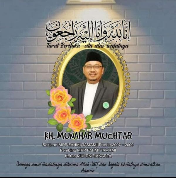 BREAKING NEWS: Ketua Umum MUI DKI Jakarta KH Munahar Muchtar Meninggal Dunia