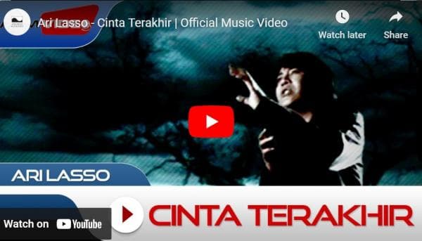 Lirik Lagu Cinta Terakhir - Ari Lasso