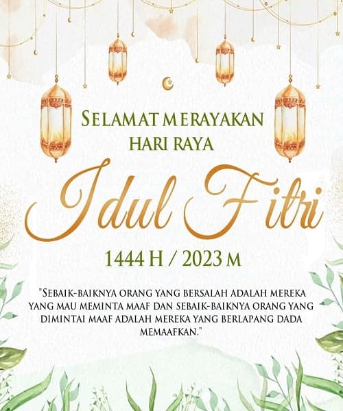 20 Ucapan Idul Fitri Penuh Makna Menggunakan Bahasa Inggris Berikut Artinya
