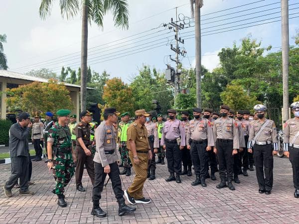 Hadapi Arus Mudik Lebaran, Polres Nganjuk Siapkan 730 Personel Gabungan