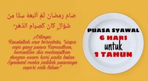 Pahalanya seperti Puasa Setahun, Begini Niat Puasa Syawal dan Waktu Pelaksanaannya
