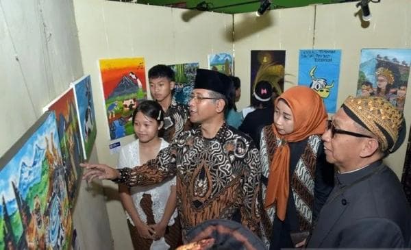 Pameran Lukisan "Boyolali Kaya Cerita", Tampilkan Karya Terbaik Siswa SD dan SMP di Boyolali