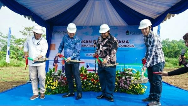 Peletakan Batu Pertama Fasilitas Kesehatan di Perumahan Citra Swarna Riverside Cileungsi Bogor