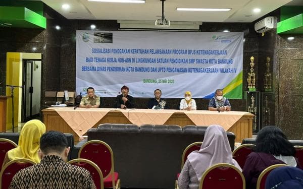 Tingkatkan Kepatuhan, BPJS Ketenagakerjaan Suci Edukasi Satuan Pendidikan SMP Swasta Kota Bandung