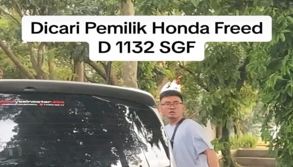 Viral Aksi Arogan Pengemudi Honda Freed di Bandung, Maki-Maki hingga Tabrak Mobil Lain