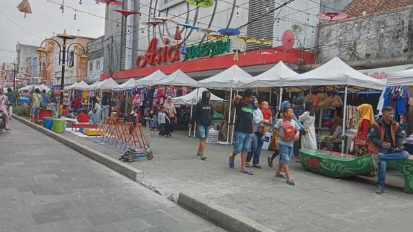 Pembatas Jalan Pedestrian Cihideung Kota Tasikmalaya Dirusak, Pelaku Diamankan Polsek Cihideung