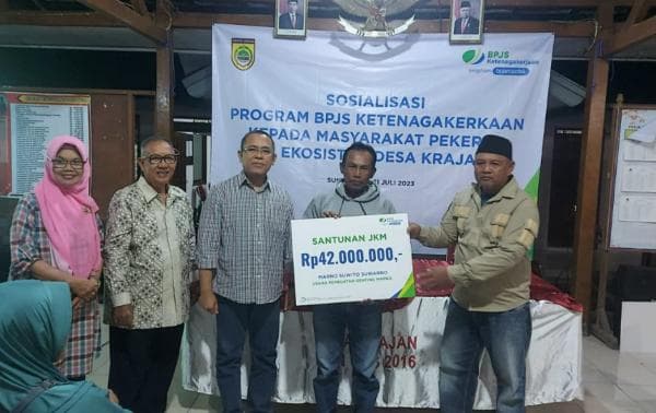 BPJS Ketenagakerjaan Sosialisasi di Gatak Sukoharjo, Sasarannya Masyarakat Pekerja Desa Krajan