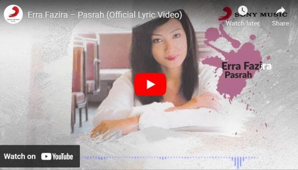 Penuh Makna, Lirik Lagu Pasrah – Erra Fazira Penuh Makna, Lirik Lagu Pasrah – Erra Fazira