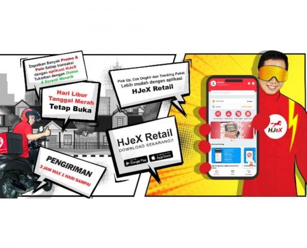 Ekspedisi HJeX Hadirkan Aplikasi HJeX Retail, Kirim Paket Tinggal Klik