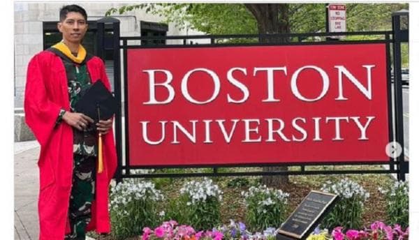 Luar Biasa! Perwira Kostrad Kapten Novian Yudha Lulus dari Kampus Amerika dengan Predikat Cumlaude