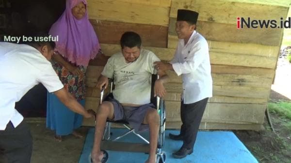 Kursi Roda Buat Dedi Pemuda Ganteng Penyandang Disabilitas di Tanggamus