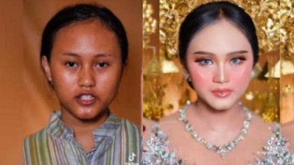 Viral! MUA Bikin Wanita Sawo Matang Berubah Drastis, Jadi Pangling