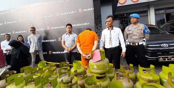 Polisi Tangkap Pelaku Pengoplos Gas Bersubsidi di Kadungora Garut