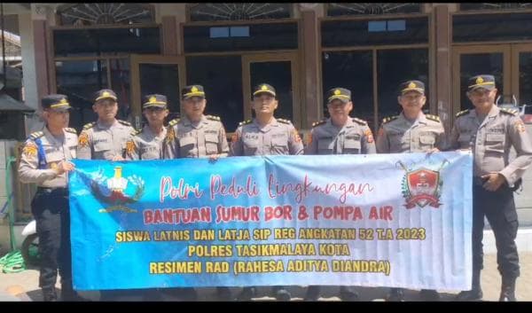 Siswa Latnis dan Latja SIP Reg Angkatan 52 Ikut Berikan Bantuan  Pembuatan Sumur Bor dan Pompa Air