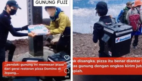 Woow!! Pendaki Pesan Pizza Dari Puncak Gunung,Ongkos Kirim Tembus Rp4,3 Juta
