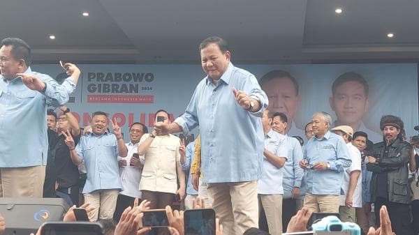 Kampenye Prabowo di Tasikmalaya, Ribuan Pendukung Padati Primajasa Exhibition Center