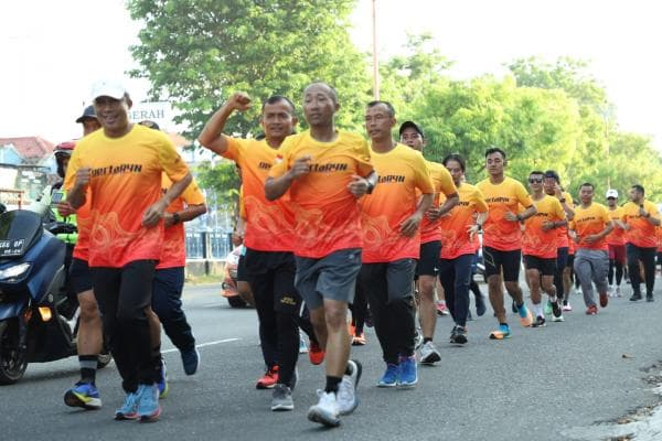 Rayakan Ulang Tahun ke-66 Pertamina, GM dan Perwira Kilang Cilacap Gelar Lari 66 K