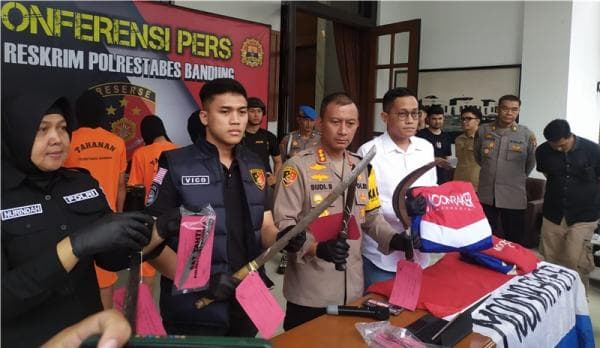 4 Anggota Geng Motor Moonraker Bandung Ditangkap Polisi saat Hendak Serang Kelompok Lain