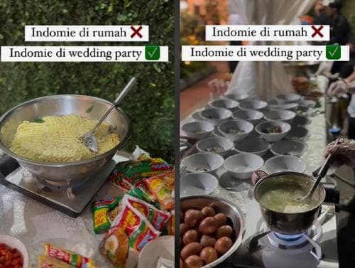Viral Pernikahan Mode Hemat, Mie Instan jadi Hidangan Utama untuk Undangan