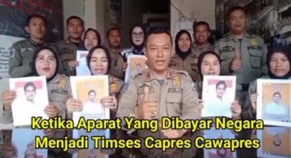 Provos Satpol PP Usut Video Viral Ramai-Ramai Dukung Gibran