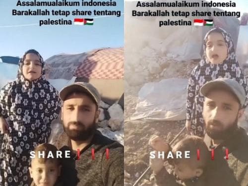 Viral Warga Palestina Berterima Kasih ke Indonesia yang Selalu Share Keadaan di Sana