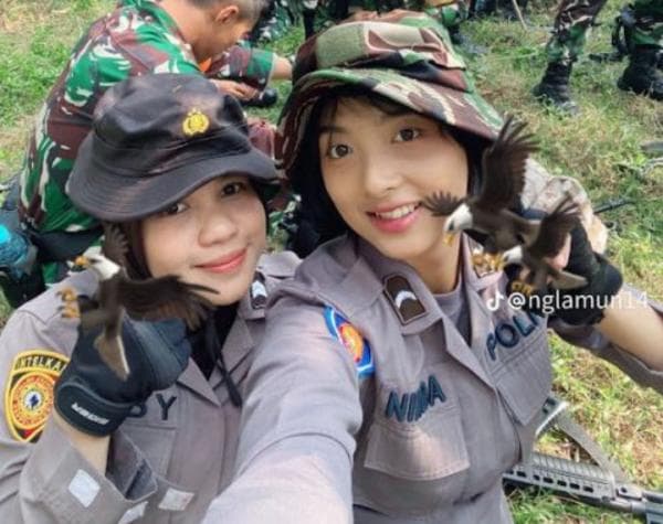 Karena Mirip Artis Drakor, Kini Polwan Cantik Ninda Viral di Medsos