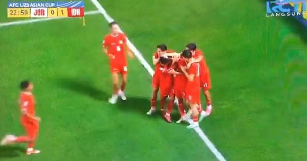 Hasil Piala Asia U-23 2024 Timnas Indonesia Vs Yordania, Garuda Muda Sementara Unggul 1-0
