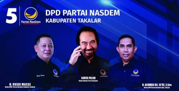 DPD Partai Nasdem Takalar Bakal Buka Penjaringan Bakal Calon Bupati dan Wakil Bupati
