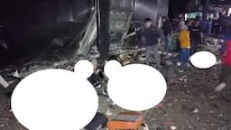 Kecelakaan Tragis di Subang, Bus Wisata Rombongan SMK Terguling, Banyak Korban Tergeletak