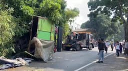 Kecelakaan Hari Ini di Jalan Cianjur Sukabumi! Truk Tabrak Motor  Seorang Bocah Tewas
