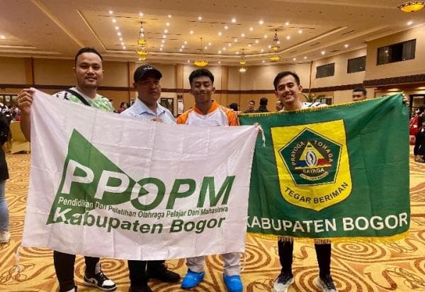 Sabet Emas, Atlet PPOPM  Kabupaten Bogor Kibarkan Bendera "HEJO KONENG" di Arena Kejurnas 2024