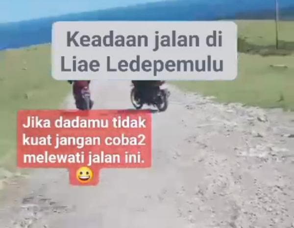 Nasib Jalan Ledepemulu Kecamatan Liae Tunggu Kebaikan Hati Pemprov NTT