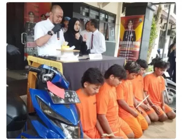 Lima Pemuda Komplotan Copet di Kota Malang Diciduk Polisi